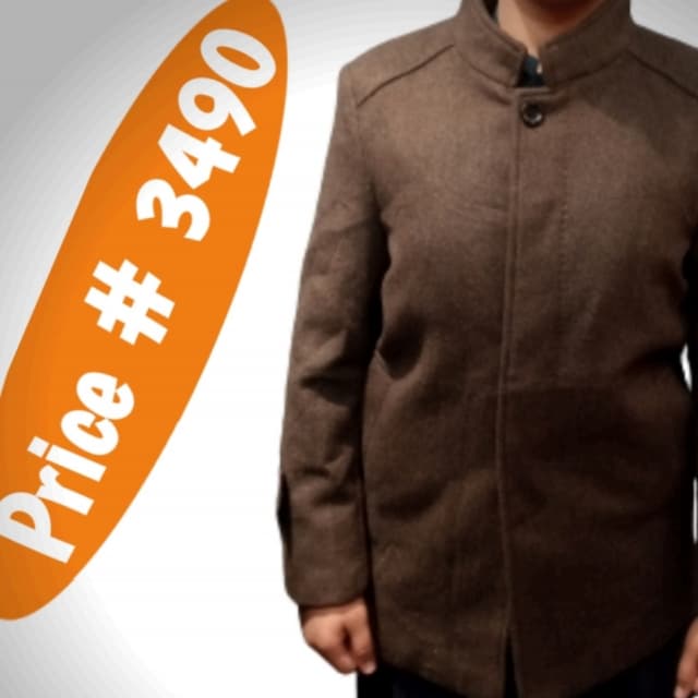 Men imported coat with very good stitching an